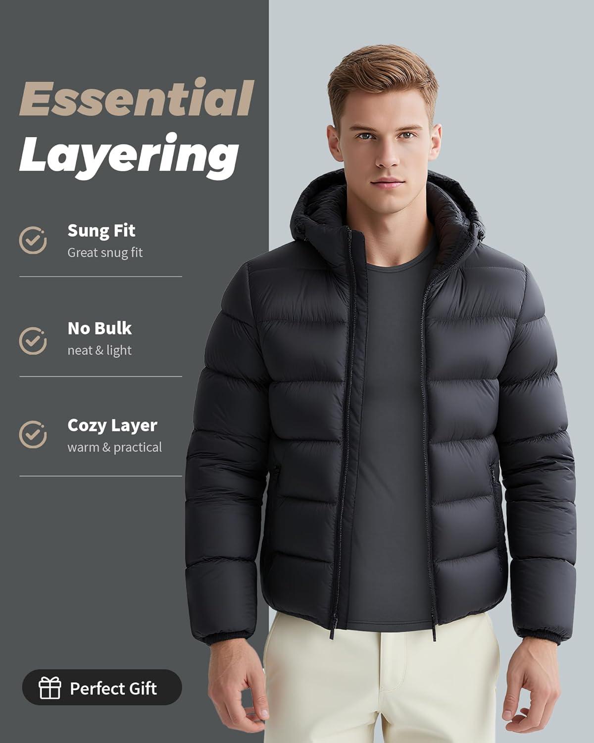 imageWEERTI Thermal Underwear for Men Long Johns with Fleece Lined Base Layer Men Cold Weather Top BottomCharcoal