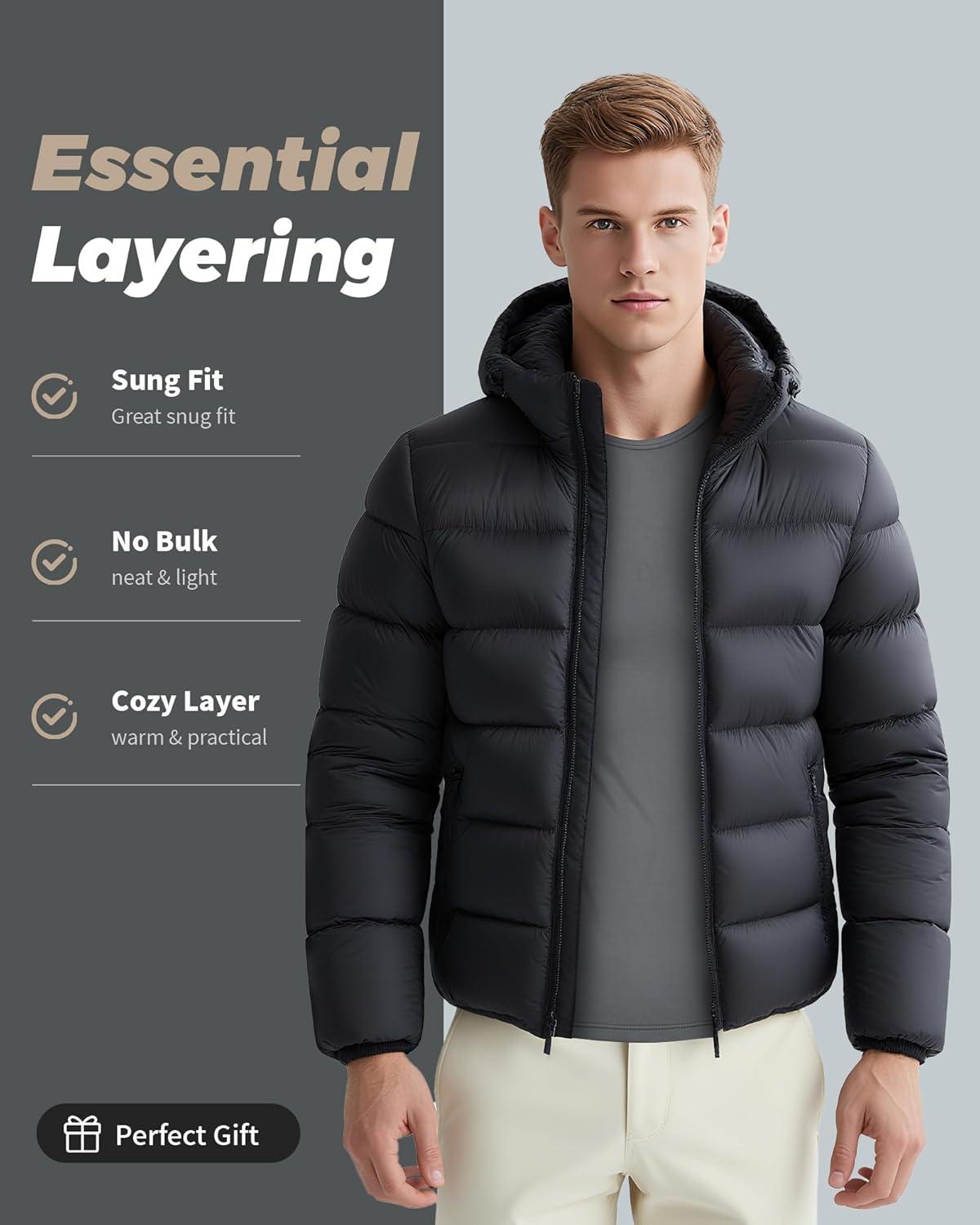 imageWEERTI Thermal Underwear for Men Long Johns with Fleece Lined Base Layer Men Cold Weather Top BottomGrey