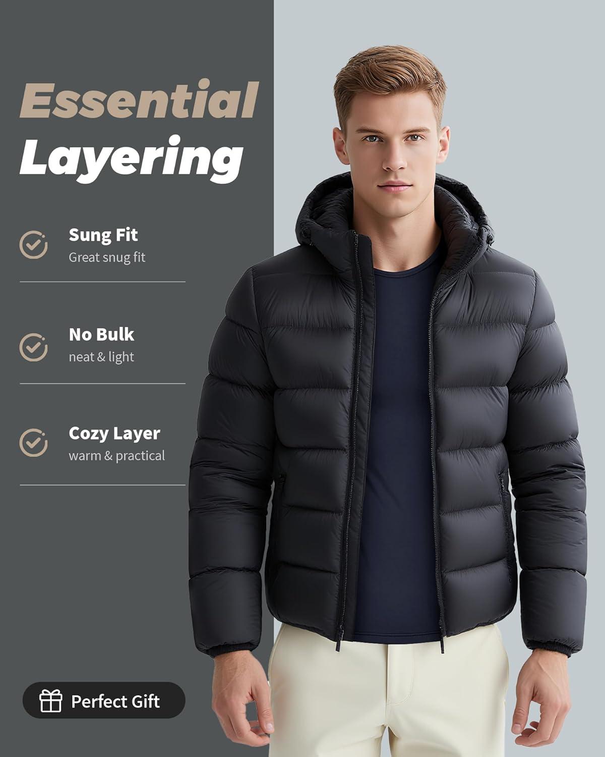 imageWEERTI Thermal Underwear for Men Long Johns with Fleece Lined Base Layer Men Cold Weather Top BottomNavy