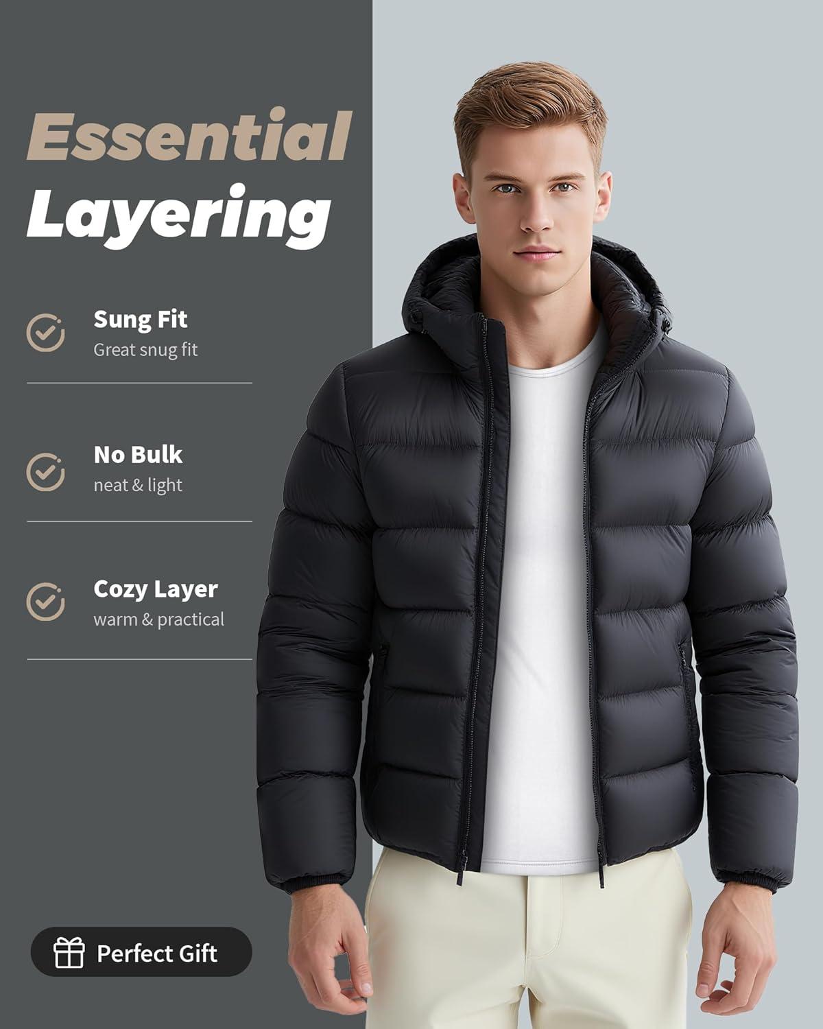 imageWEERTI Thermal Underwear for Men Long Johns with Fleece Lined Base Layer Men Cold Weather Top BottomWhite