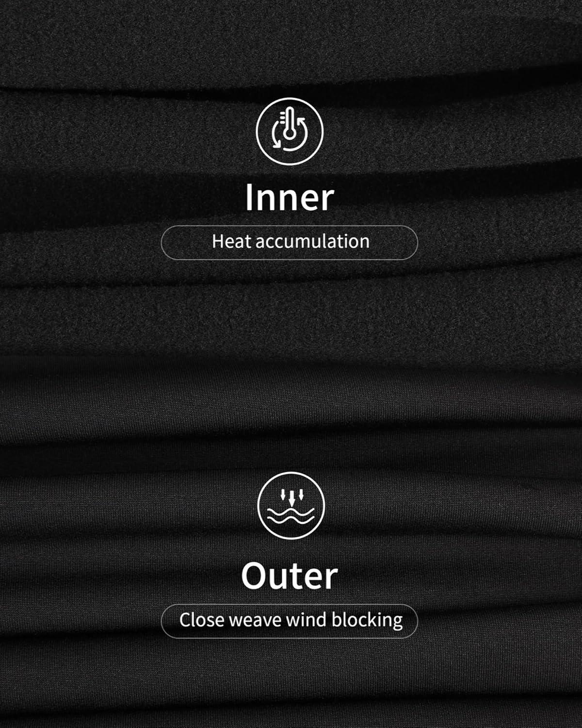 imageWEERTI Thermal Underwear for Women Long Johns with Fleece Lined Base Layer Women Cold Weather Top BottomBlack